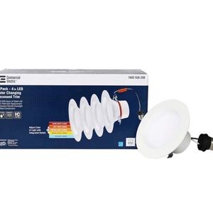 Commercial Electric 4 in. Color temperature Integrated LED Recessed Trim
